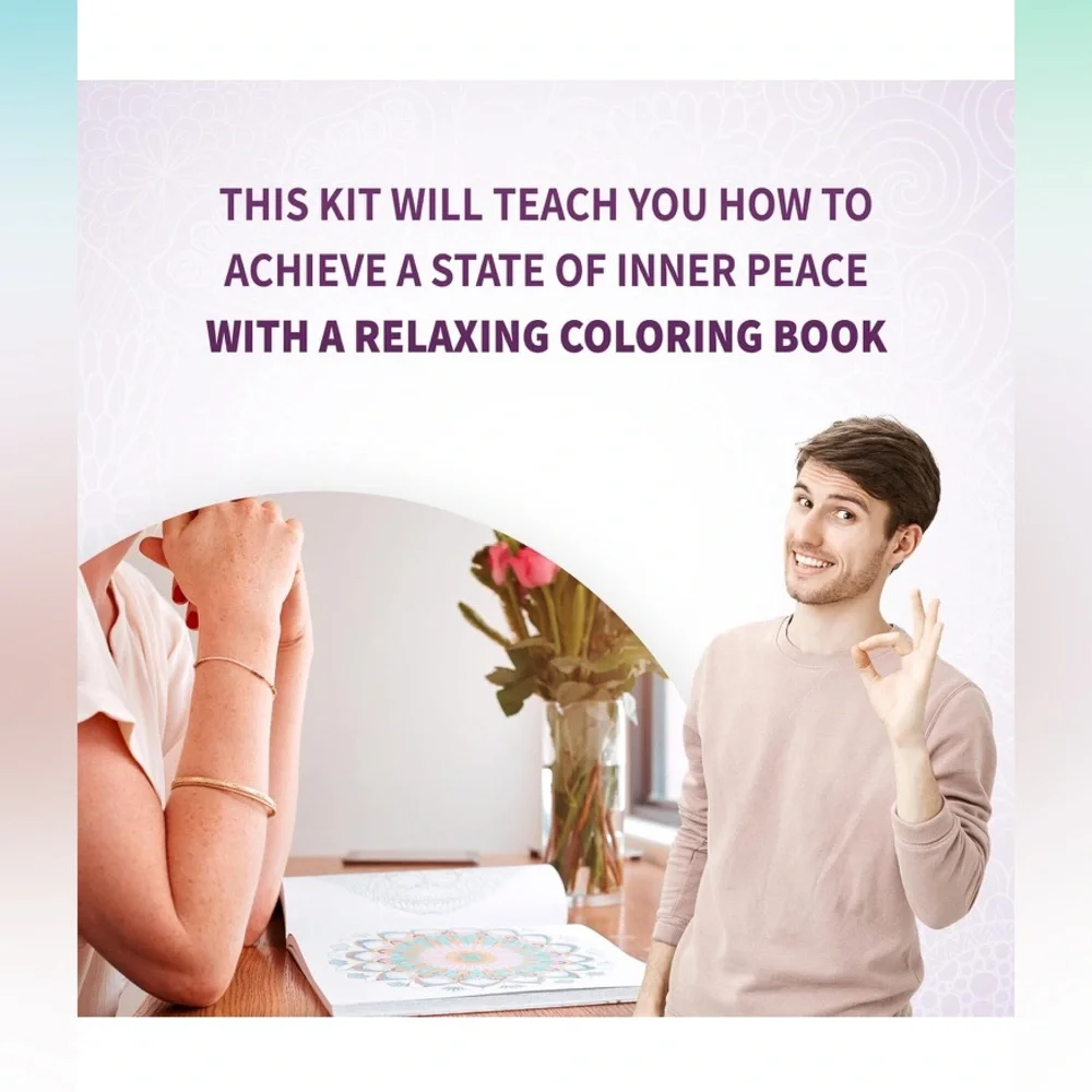 SpiceBox Meditative Coloring Kit - Picture 4 of 6